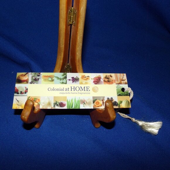 Vintage Colonial at Home Bookmark w/ Tassel - Colonial Candles of Cape Cod - Picture 1 of 4